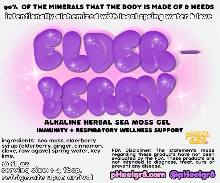 ✦ Elderberry Ginger Sea Moss Gel